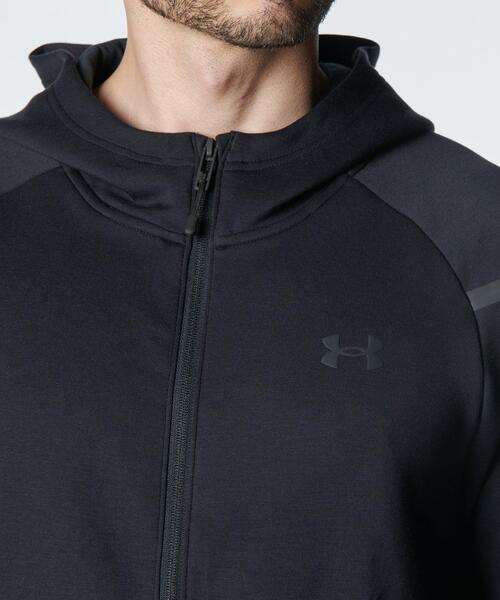 UNDER ARMOUR(アンダーアーマー)の「UAアンストッパブル フリース フルジップ フーディー(トレーニング/メンズ)(スウェット・メンズ・ブラック・M/L/XL/3XL/S/2XL)」の5枚目の写真
