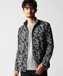 NICOLE CLUB FOR MEN | アラカルトプリント スタンドカラーシャツ(シャツ/ブラウス)