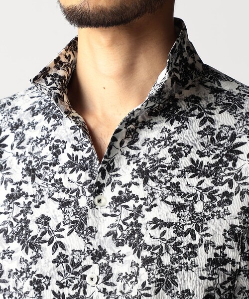 NICOLE CLUB FOR MEN（ニコルクラブフォーメン）の「アラカルトプリント スタンドカラーシャツ（シャツ/ブラウス・メンズ・その他3/その他2/ホワイト/ブルー・XL/M/L）」の15枚目の写真