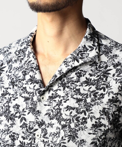 NICOLE CLUB FOR MEN（ニコルクラブフォーメン）の「アラカルトプリント スタンドカラーシャツ（シャツ/ブラウス・メンズ・その他3/その他2/ホワイト/ブルー・XL/M/L）」の16枚目の写真