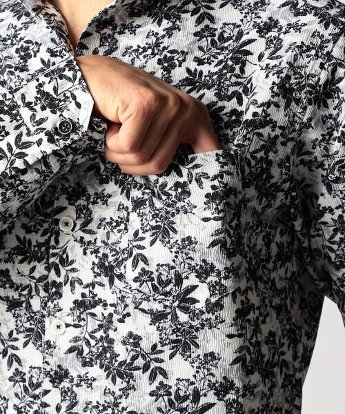 NICOLE CLUB FOR MEN（ニコルクラブフォーメン）の「アラカルトプリント スタンドカラーシャツ（シャツ/ブラウス・メンズ・その他3/その他2/ホワイト/ブルー・XL/M/L）」の17枚目の写真