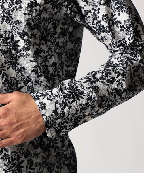 NICOLE CLUB FOR MEN（ニコルクラブフォーメン）の「アラカルトプリント スタンドカラーシャツ（シャツ/ブラウス・メンズ・その他3/その他2/ホワイト/ブルー・XL/M/L）」の18枚目の写真