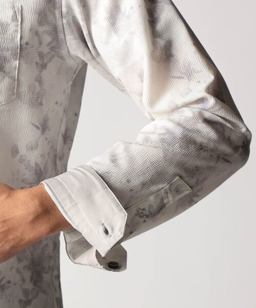 NICOLE CLUB FOR MEN（ニコルクラブフォーメン）の「アラカルトプリント スタンドカラーシャツ（シャツ/ブラウス・メンズ・その他3/その他2/ホワイト/ブルー・XL/M/L）」の20枚目の写真