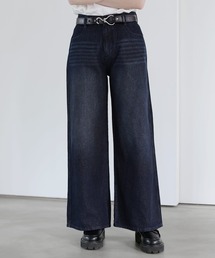 SOCCE（ソーシー）の「12OZルーズシルエットセミフレアワイドデニム（デニムパンツ）」
