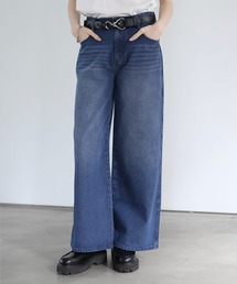 SOCCE（ソーシー）の「12OZルーズシルエットセミフレアワイドデニム（デニムパンツ）」