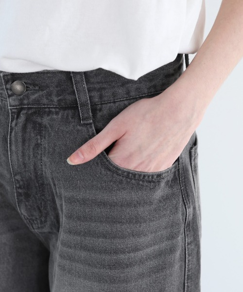 SOCCE(ソーシー)の「12OZルーズシルエットセミフレアワイドデニム(デニムパンツ・メンズ・ネイビー/グレー/ブラック/ブルー・XL/L/M/S)」の13枚目の写真