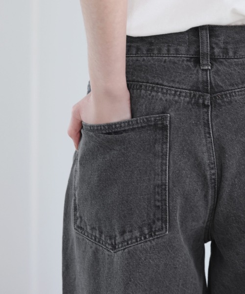 SOCCE(ソーシー)の「12OZルーズシルエットセミフレアワイドデニム(デニムパンツ・メンズ・ネイビー/グレー/ブラック/ブルー・XL/L/M/S)」の14枚目の写真