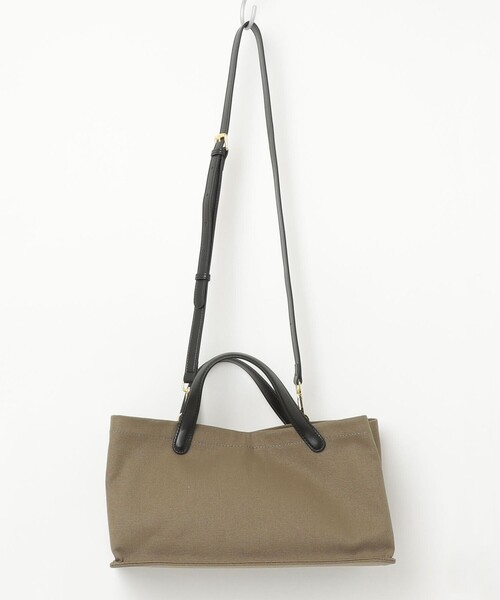 fredy emue（フレディエミュ）の「【ARTESANOS/アルテサノス】 レザーハンドルキャンバストートバッグ（ショルダーバッグ・レディース・ベージュ/オリーブ・FREE）」の9枚目の写真