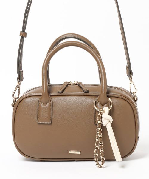 BAYFLOW（ベイフロー）の「チェーンチャームミニボストン（ハンドバッグ・レディース・ブラック/ナチュラル/ブラウン・FREE）」の6枚目の写真
