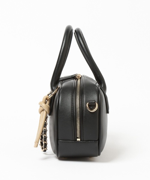 BAYFLOW（ベイフロー）の「チェーンチャームミニボストン（ハンドバッグ・レディース・ブラック/ナチュラル/ブラウン・FREE）」の8枚目の写真