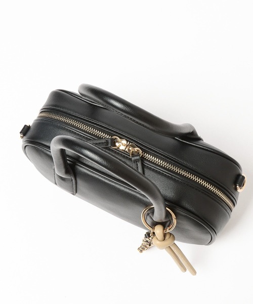 BAYFLOW（ベイフロー）の「チェーンチャームミニボストン（ハンドバッグ・レディース・ブラック/ナチュラル/ブラウン・FREE）」の10枚目の写真