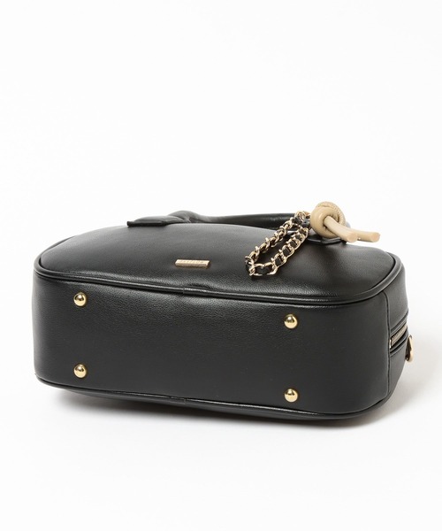 BAYFLOW（ベイフロー）の「チェーンチャームミニボストン（ハンドバッグ・レディース・ブラック/ナチュラル/ブラウン・FREE）」の11枚目の写真