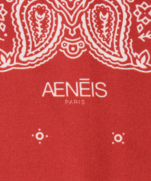 journal standard L'essage（ジャーナルスタンダードレサージュ）の「《追加》【AENEIS/エネス】Minimal Bandana Silk Totebag：トートバッグ（トートバッグ・レディース・ブラック/レッド・FREE）」の10枚目の写真