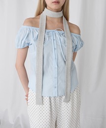 パフスリーブ」に該当するシャツ/ブラウス（半袖）ファッション通販