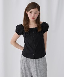 パフスリーブ」に該当するシャツ/ブラウス（半袖）ファッション通販
