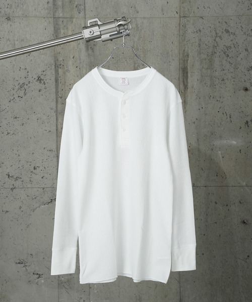 JEMORGAN（ジェーイーモーガン）の「"04"≪JEMORGAN≫パックT ワッフル ヘンリーネック 長袖Tシャツ（Tシャツ/カットソー・メンズ・グレー/オフホワイト/ブラック・MEDIUM/LARGE/X-LARGE）」の20枚目の写真