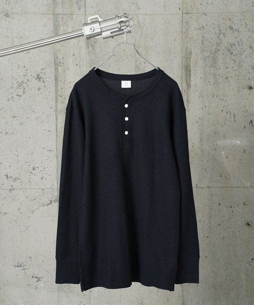 JEMORGAN（ジェーイーモーガン）の「"04"≪JEMORGAN≫パックT ワッフル ヘンリーネック 長袖Tシャツ（Tシャツ/カットソー・メンズ・グレー/オフホワイト/ブラック・MEDIUM/LARGE/X-LARGE）」の19枚目の写真