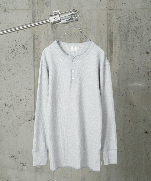 JEMORGAN（ジェーイーモーガン）の「"04"≪JEMORGAN≫パックT ワッフル ヘンリーネック 長袖Tシャツ（Tシャツ/カットソー・メンズ・グレー/オフホワイト/ブラック・MEDIUM/LARGE/X-LARGE）」の18枚目の写真