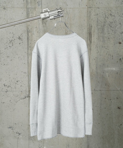 JEMORGAN（ジェーイーモーガン）の「"04"≪JEMORGAN≫パックT ワッフル ヘンリーネック 長袖Tシャツ（Tシャツ/カットソー・メンズ・グレー/オフホワイト/ブラック・MEDIUM/LARGE/X-LARGE）」の17枚目の写真