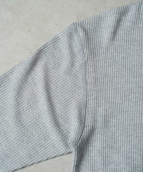 JEMORGAN（ジェーイーモーガン）の「"04"≪JEMORGAN≫パックT ワッフル ヘンリーネック 長袖Tシャツ（Tシャツ/カットソー・メンズ・グレー/オフホワイト/ブラック・MEDIUM/LARGE/X-LARGE）」の14枚目の写真