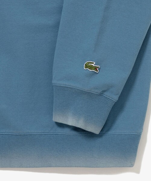 LACOSTE(ラコステ)の「ヴィンテージエフェクト ロゴクルーネックスウェット(スウェット・メンズ・イエロー/グレイッシュブルー/ダークアッシュ/ピンク・2/3/5/4)」の8枚目の写真