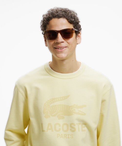 LACOSTE(ラコステ)の「ヴィンテージエフェクト ロゴクルーネックスウェット(スウェット・メンズ・イエロー/グレイッシュブルー/ダークアッシュ/ピンク・2/3/5/4)」の17枚目の写真