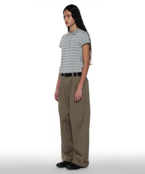 PARTIMENTO WOMEN（パルティメントウィメン）の「PWC 90s ポケットポロショートスリーブTシャツ_メランジ（ポロシャツ・レディース・その他・SMALL/MEDIUM/LARGE）」の6枚目の写真