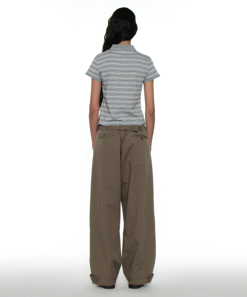 PARTIMENTO WOMEN（パルティメントウィメン）の「PWC 90s ポケットポロショートスリーブTシャツ_メランジ（ポロシャツ・レディース・その他・SMALL/MEDIUM/LARGE）」の5枚目の写真
