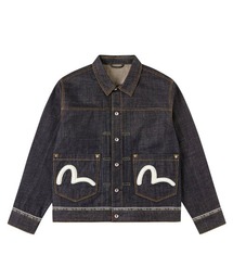DONOBAN（ドノバン）の「【EVISU】LOGO SELVEDGE DENIM JKT SEAGULL EMB. / インディゴ [2ESHTM6DJ1001RXDN]（ライダースジャケット）」
