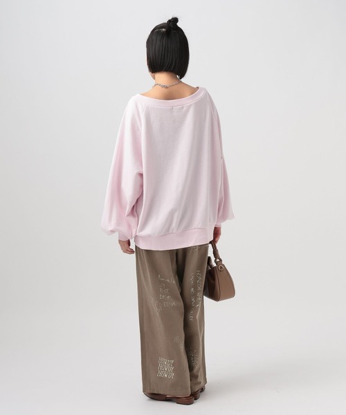 BAYFLOW（ベイフロー）の「[手描き風イラストをプリント]グラフィティタックパンツ（その他パンツ・レディース・ライトベージュ/ブラウン・MEDIUM/SMALL）」の12枚目の写真