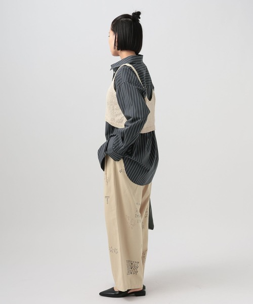 BAYFLOW（ベイフロー）の「[手描き風イラストをプリント]グラフィティタックパンツ（その他パンツ・レディース・ライトベージュ/ブラウン・MEDIUM/SMALL）」の17枚目の写真