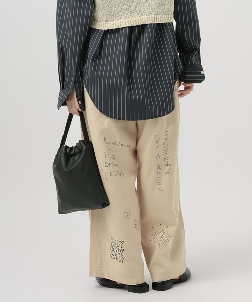 BAYFLOW（ベイフロー）の「[手描き風イラストをプリント]グラフィティタックパンツ（その他パンツ・レディース・ライトベージュ/ブラウン・MEDIUM/SMALL）」の20枚目の写真