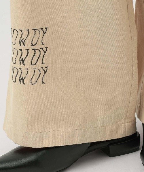 BAYFLOW（ベイフロー）の「[手描き風イラストをプリント]グラフィティタックパンツ（その他パンツ・レディース・ライトベージュ/ブラウン・MEDIUM/SMALL）」の6枚目の写真