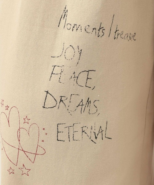 BAYFLOW（ベイフロー）の「[手描き風イラストをプリント]グラフィティタックパンツ（その他パンツ・レディース・ライトベージュ/ブラウン・MEDIUM/SMALL）」の10枚目の写真