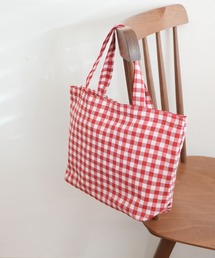 ammy.（エイミードット）の「【 ammy. / エイミードット 】 ギンガムチェック ミニ トートバッグ / ランチトート（トートバッグ）」