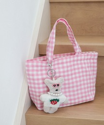 ammy.（エイミードット）の「【 ammy. / エイミードット 】 ギンガムチェック ミニ トートバッグ / ランチトート（トートバッグ）」