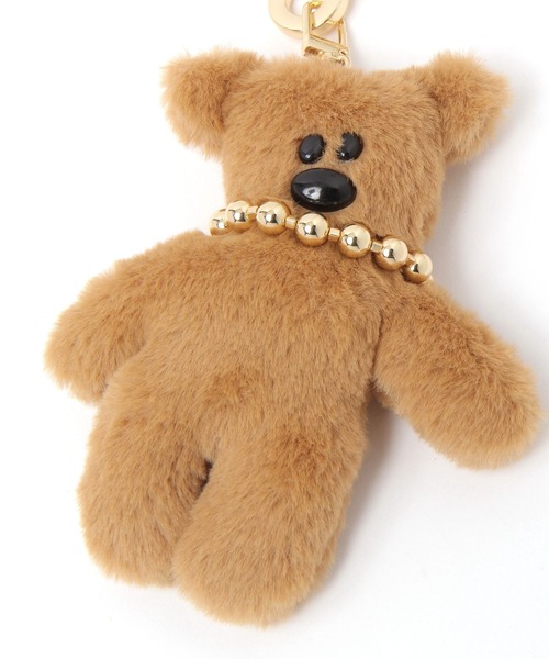 LAKOLE（ラコレ）の「ふわふわベアチャーム / 658115（キーホルダー・レディース・ホワイト/ブラウン・FREE）」の8枚目の写真