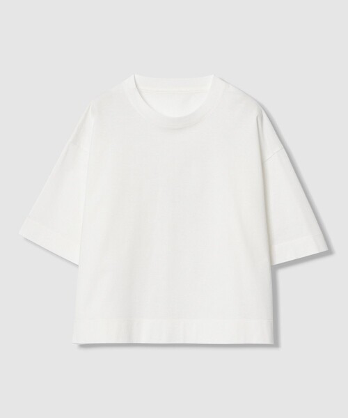 ANAYI(アナイ)の「コットン天竺半袖オーバー プルオーバー(Tシャツ/カットソー・レディース・ブラック/オフホワイト・38/36)」の20枚目の写真