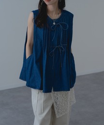 refinedworks（リファインドワークス）の「【refinedworks】ナチュラル な風合いが魅力の デニム タック ベスト（シャツ/ブラウス）」