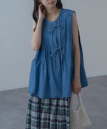 refinedworks（リファインドワークス）の「【refinedworks】ナチュラル な風合いが魅力の デニム タック ベスト（シャツ/ブラウス）」