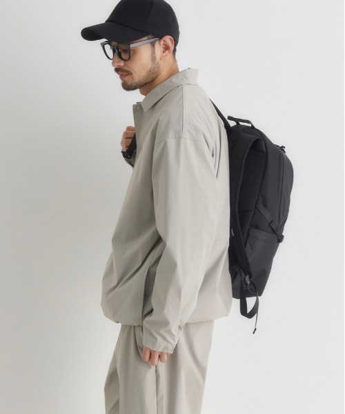 CAMP7（キャンプセブン）の「【CAMP7】アクティブ ロングスリーブシャツ (スナップ仕様 / コーチジャケット風 / セットアップ対応)（シャツ/ブラウス・メンズ・ベージュ/ブラック/ダークグレー・S/M/L/XL）」の5枚目の写真