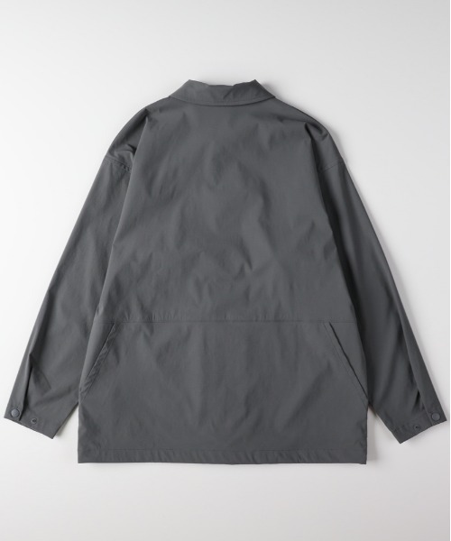 CAMP7（キャンプセブン）の「【CAMP7】アクティブ ロングスリーブシャツ (スナップ仕様 / コーチジャケット風 / セットアップ対応)（シャツ/ブラウス・メンズ・ベージュ/ブラック/ダークグレー・S/M/L/XL）」の14枚目の写真