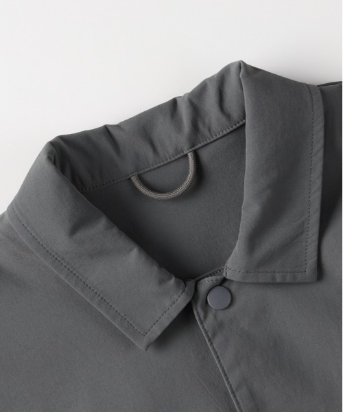 CAMP7（キャンプセブン）の「【CAMP7】アクティブ ロングスリーブシャツ (スナップ仕様 / コーチジャケット風 / セットアップ対応)（シャツ/ブラウス・メンズ・ベージュ/ブラック/ダークグレー・S/M/L/XL）」の15枚目の写真