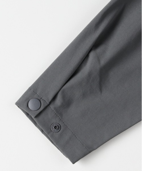 CAMP7（キャンプセブン）の「【CAMP7】アクティブ ロングスリーブシャツ (スナップ仕様 / コーチジャケット風 / セットアップ対応)（シャツ/ブラウス・メンズ・ベージュ/ブラック/ダークグレー・S/M/L/XL）」の16枚目の写真