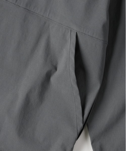 CAMP7（キャンプセブン）の「【CAMP7】アクティブ ロングスリーブシャツ (スナップ仕様 / コーチジャケット風 / セットアップ対応)（シャツ/ブラウス・メンズ・ベージュ/ブラック/ダークグレー・S/M/L/XL）」の17枚目の写真