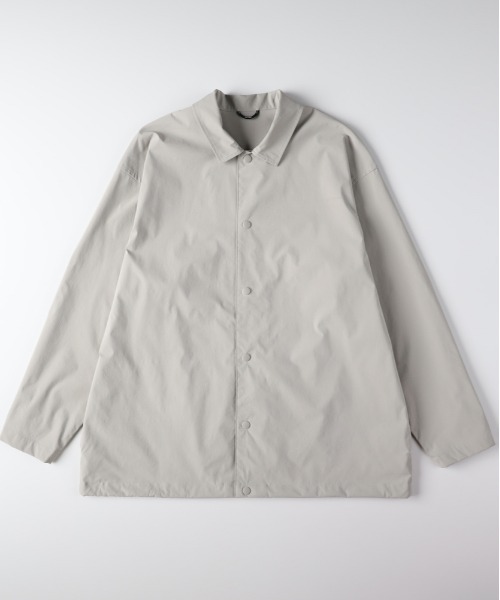 CAMP7（キャンプセブン）の「【CAMP7】アクティブ ロングスリーブシャツ (スナップ仕様 / コーチジャケット風 / セットアップ対応)（シャツ/ブラウス・メンズ・ベージュ/ブラック/ダークグレー・S/M/L/XL）」の22枚目の写真