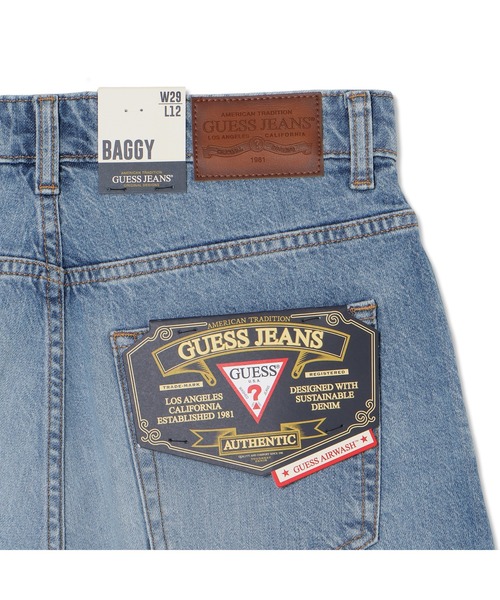 GUESS JEANS(ゲスジーンズ)の「GUESS JEANS Baggy Short デニムパンツ(デニムパンツ・メンズ・ライトインディゴブルー・29inch/31inch/32inch/34inch/28inch/30inch)」の10枚目の写真
