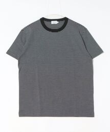 Bshop | handvaerk | 60/2 クルーネック半袖Tシャツ STRIPE MEN(Tシャツ/カットソー)