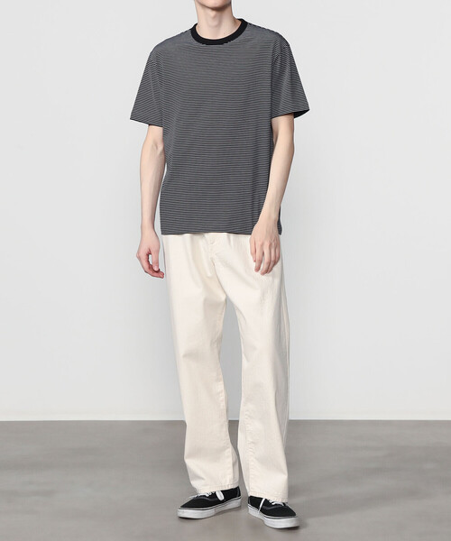 handvaerk(ハンドバーク)の「handvaerk | 60/2 クルーネック半袖Tシャツ STRIPE MEN(Tシャツ/カットソー・メンズ・ブラック系その他・L/S/M/XL)」の11枚目の写真