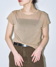 ASHER AVA BABY TEE L264-J134：Tシャツ